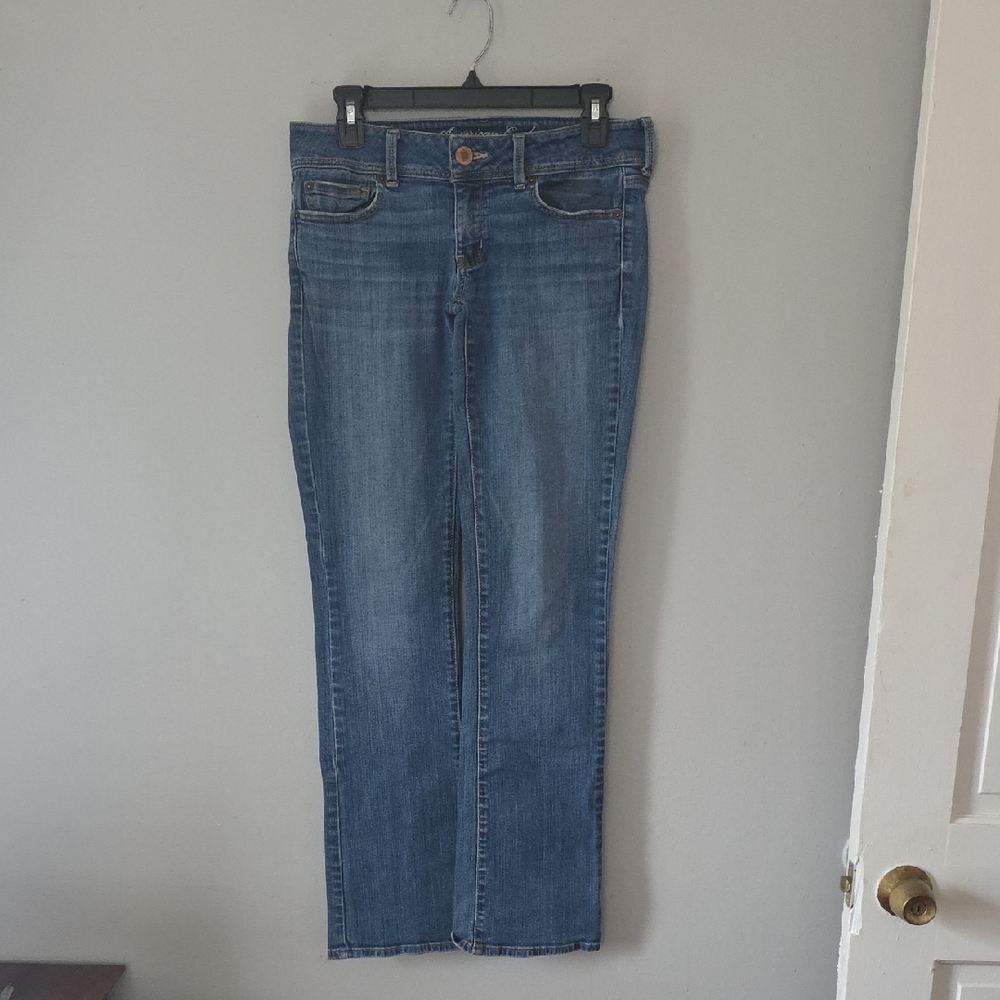American Eagle Outfitters Women's Stretch Slim Boot Cut Blue Jeans Sz 6